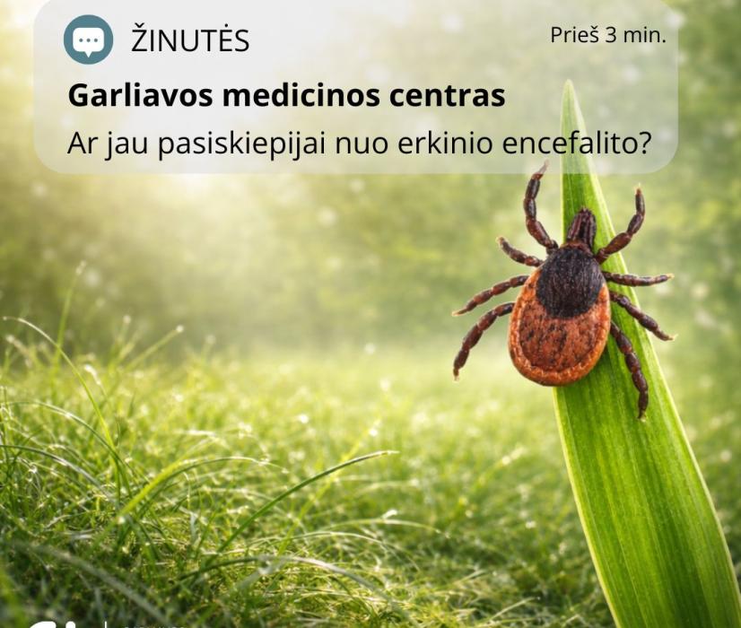 Ar jau pasiskiepijai nuo erkinio encefalito?