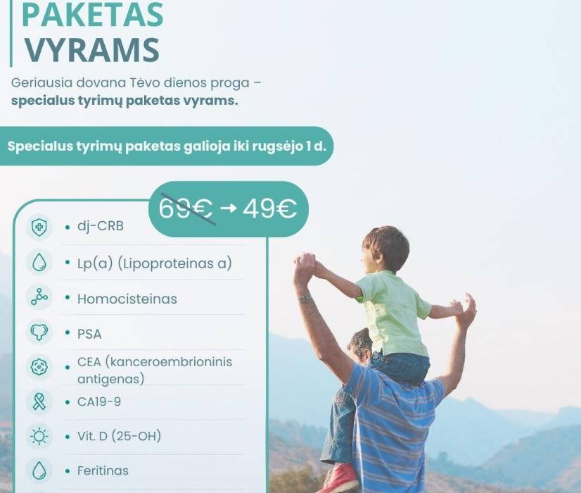 Tyrimų paketas vyrams