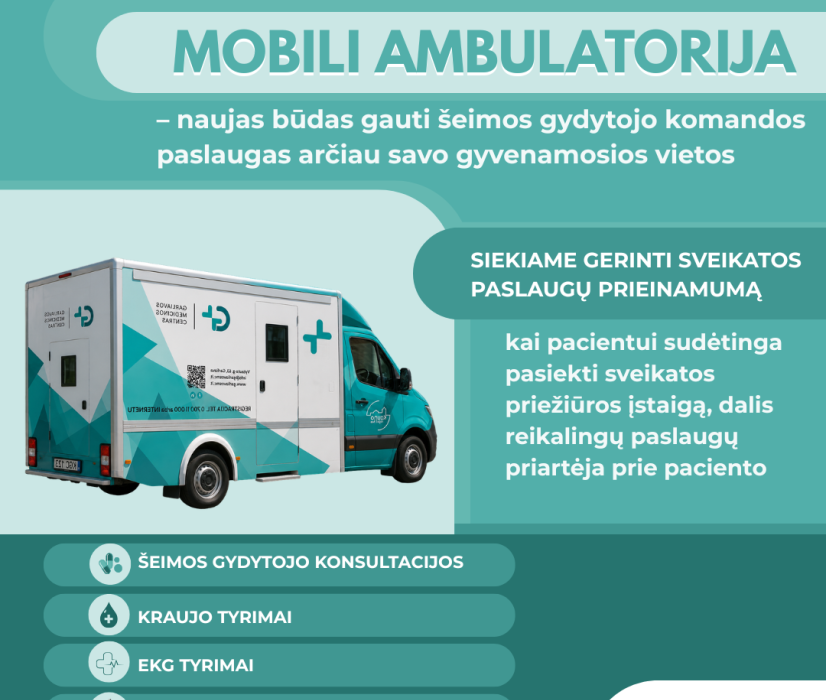 Sveikatos priežiūra – dar arčiau Jūsų namų!