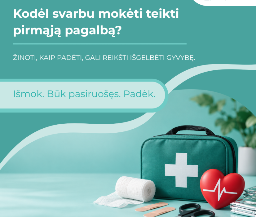 Kodėl svarbu mokėti teikti pirmąją pagalbą?