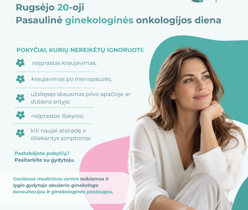 Rugsėjo 20-oji – Pasaulinė ginekologinės onkologijos diena