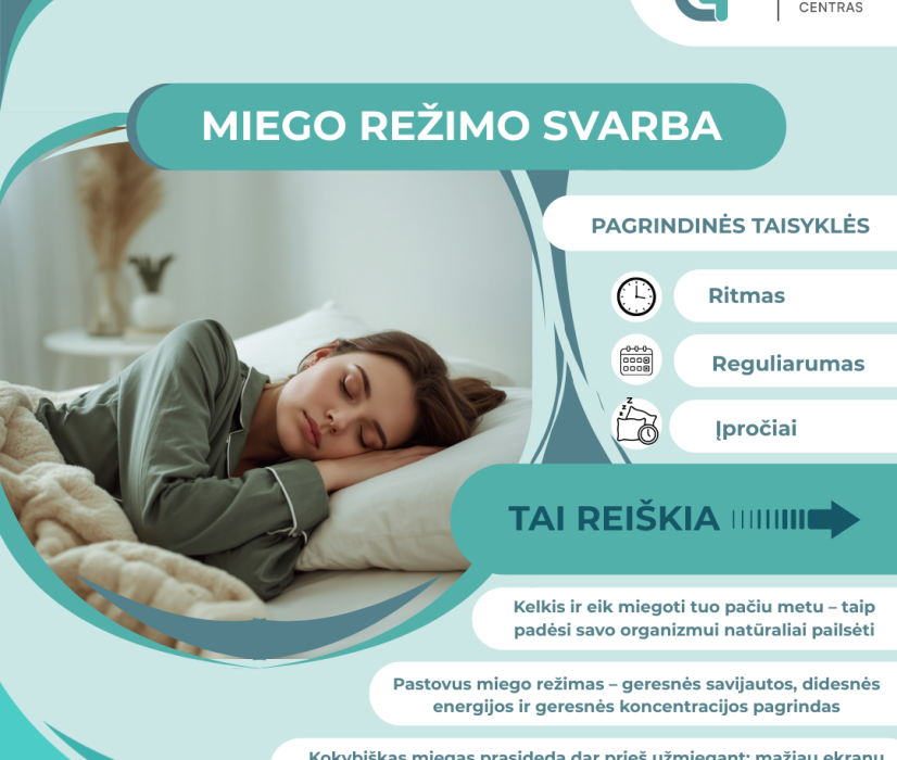 Miego režimo svarba