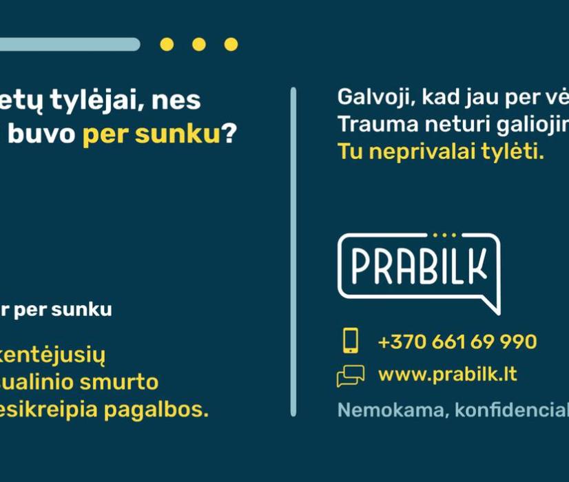 Balandis – seksualinio smurto prevencijos mėnuo!